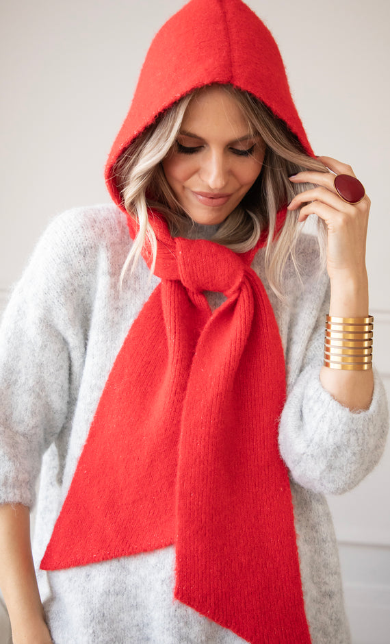 Face The Cold Red - Scarf