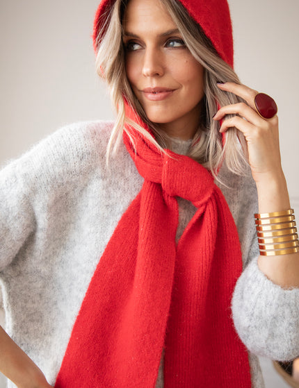 Schal - Face The Cold - Rot