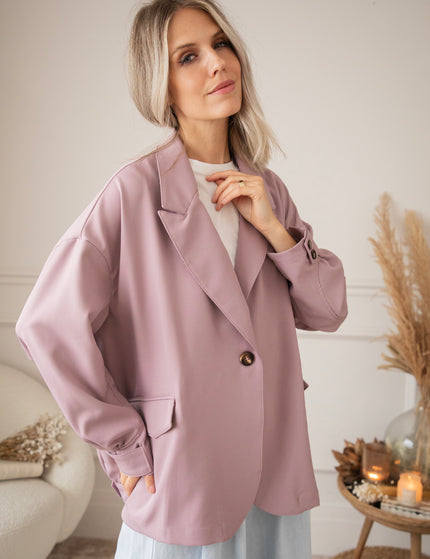 Bomber Blazer Smooth Old Pink - Jacket