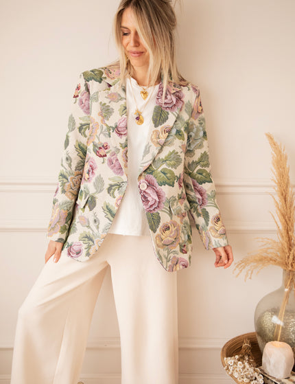 Rosy Belle Green/Pink - Blazer