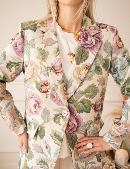 Rosy Belle Green/Pink - Blazer