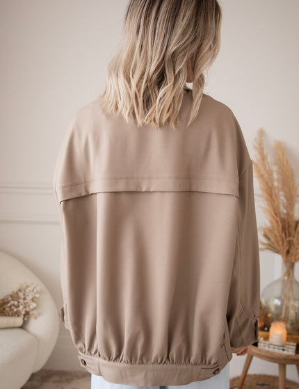 Bomber Blazer Smooth Taupe - Jacket