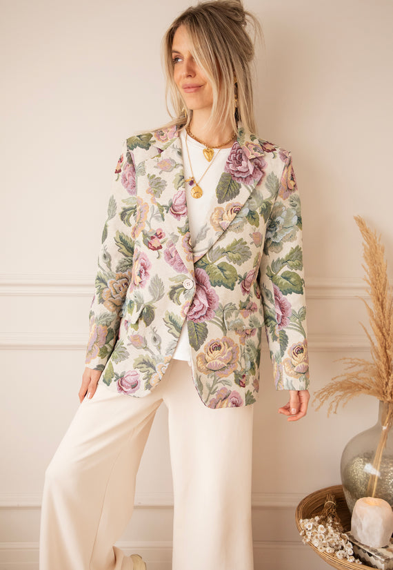 Blazer - Rosy Belle - Grün/Pink