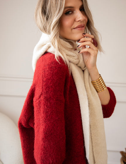 Face The Cold Beige - Scarf