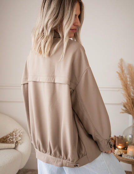 Bomber Blazer Smooth Taupe - Jacket