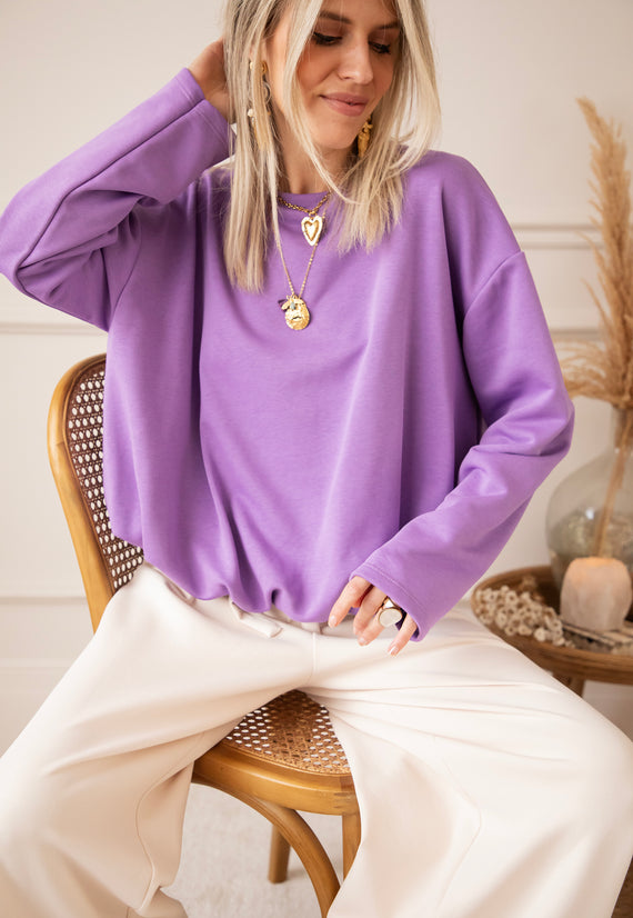 Pullover - Soft Stretch - Lila