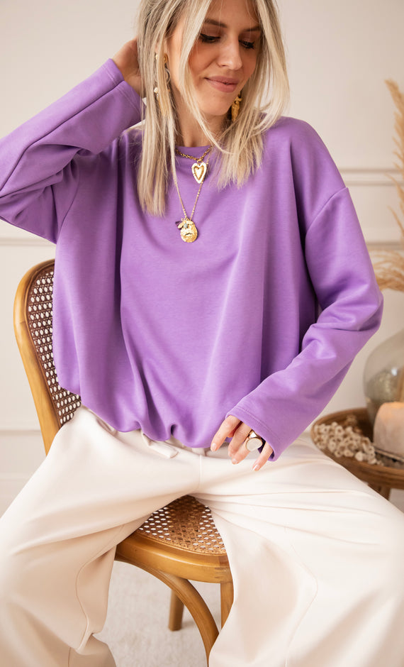 Soft Stretch Purple - Sweater