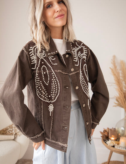 Louise Pearl Dark Brown - Jacket