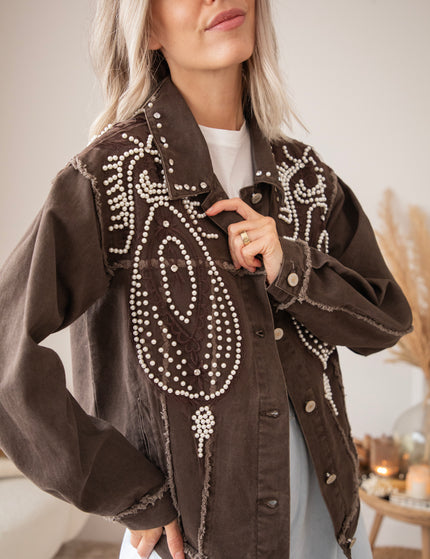 Louise Pearl Dark Brown - Jacket