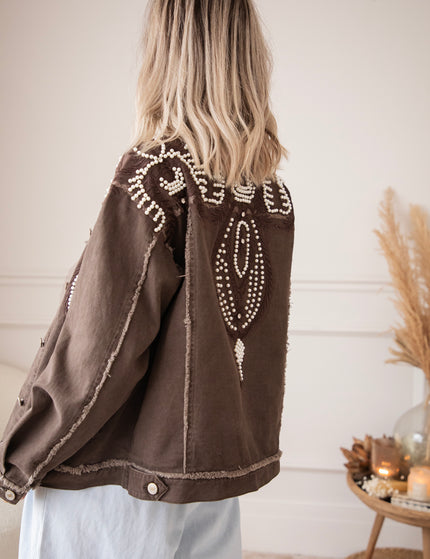 Louise Pearl Dark Brown - Jacket