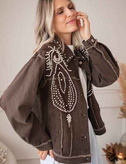 Louise Pearl Dark Brown - Jacket