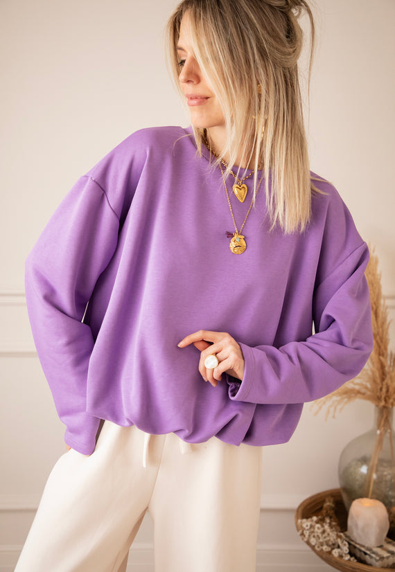 Pullover - Soft Stretch - Lila