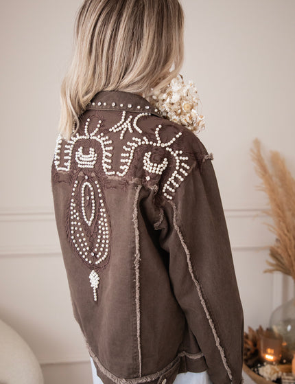 Louise Pearl Dark Brown - Jacket
