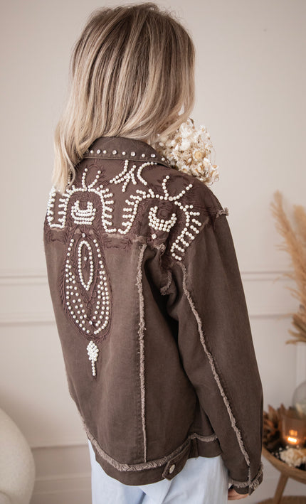Louise Pearl Dark Brown - Jacket