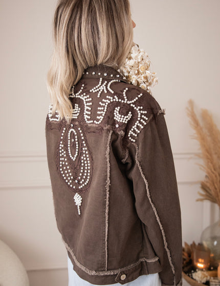 Louise Pearl Dark Brown - Jacket
