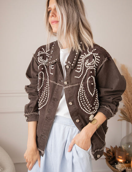 Louise Pearl Dark Brown - Jacket