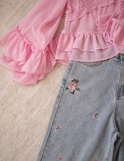 Volantina Pink - Blouse