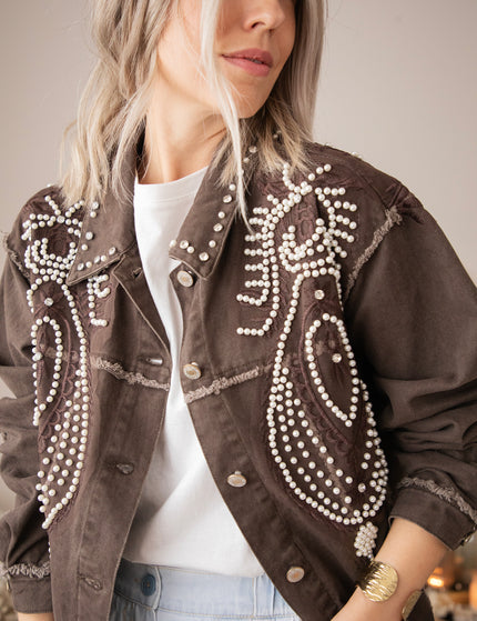 Louise Pearl Dark Brown - Jacket
