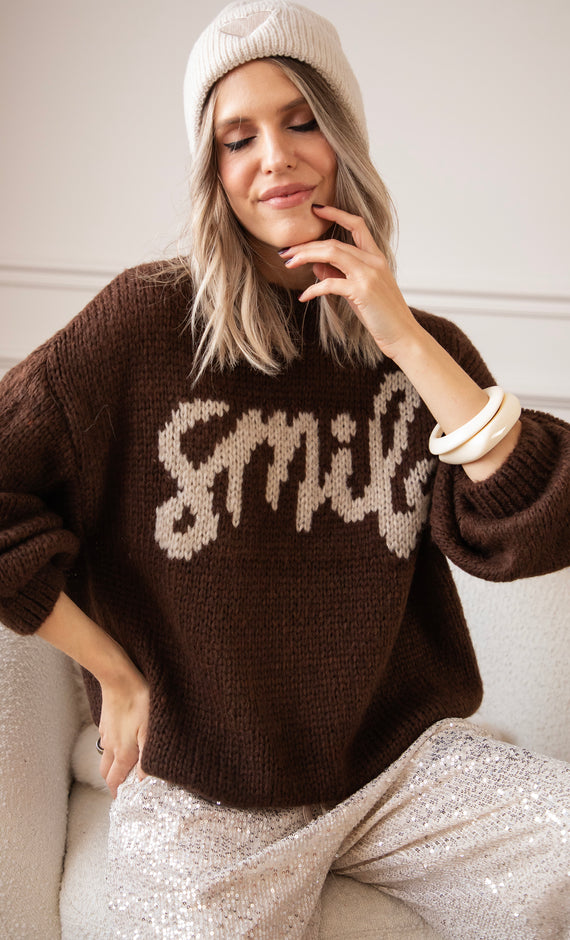 Your Softest Smile Choco - Trui