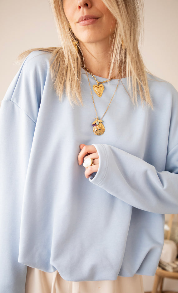 Soft Stretch Baby Blue - Sweater