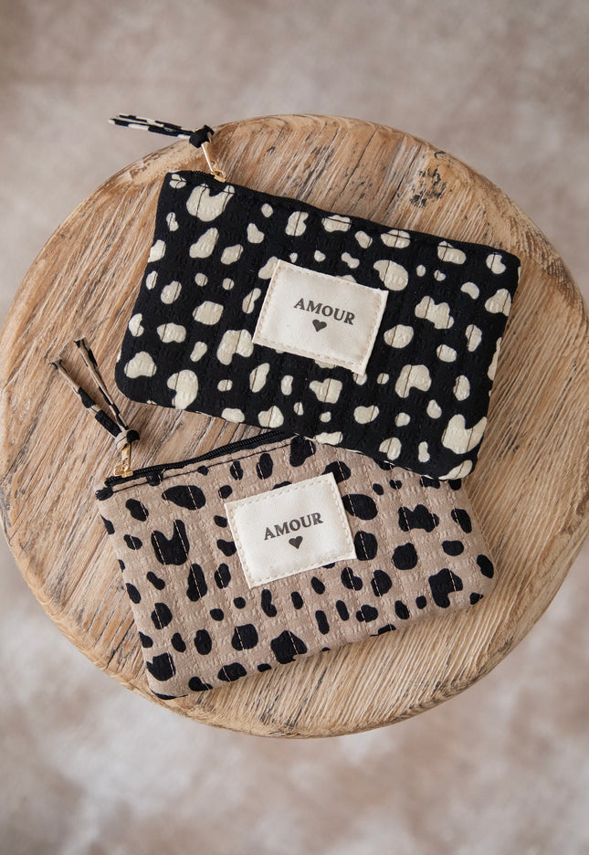 Amour Spots Taupe/Black - Etui