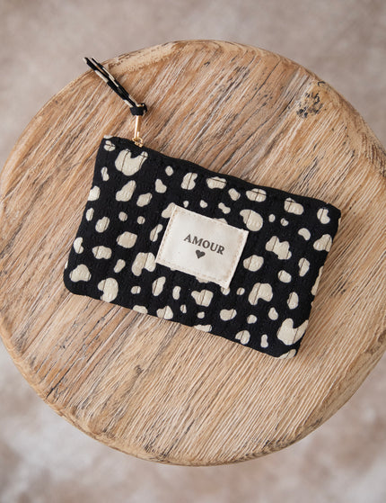 Amour Spots Black/Off White - Pouch