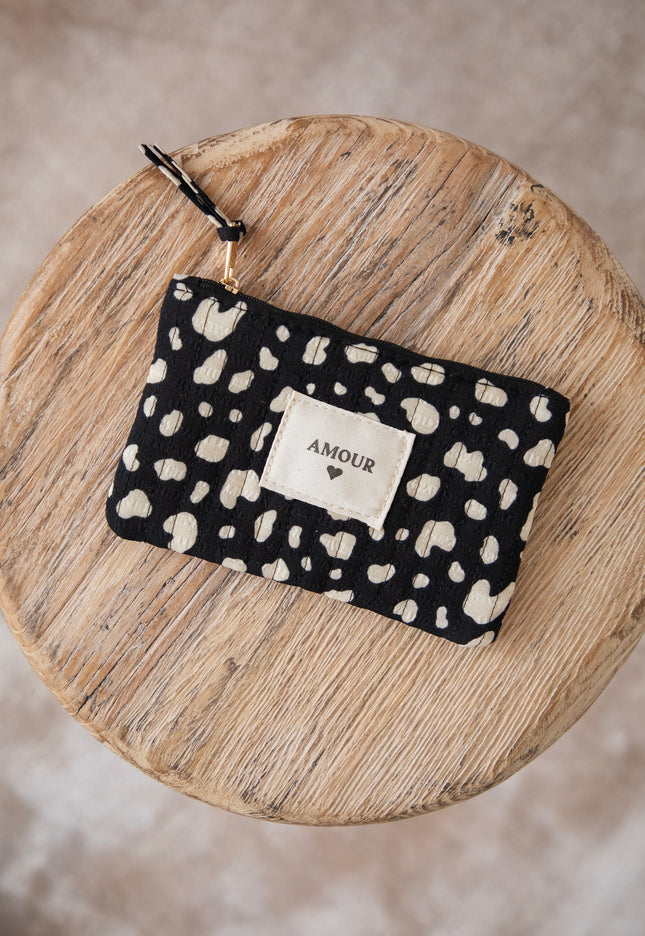 Amour Spots Black/Off White - Pouch