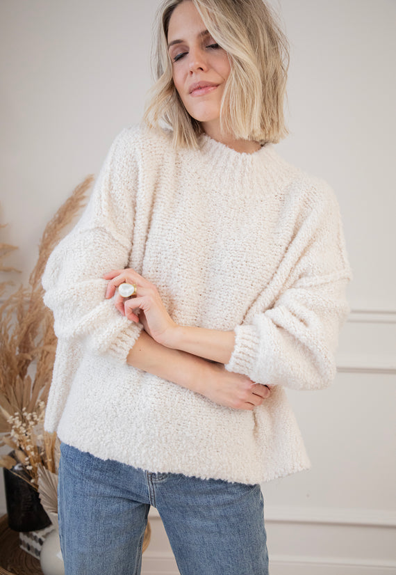 Amber Woolen Beige - Sweater