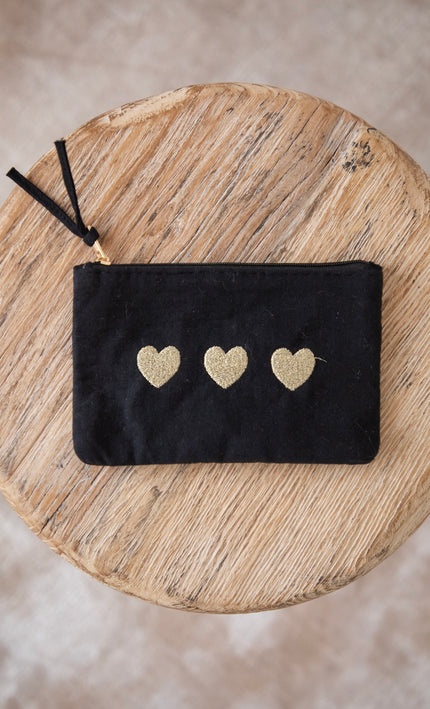 Love Love Love Black - Pouch