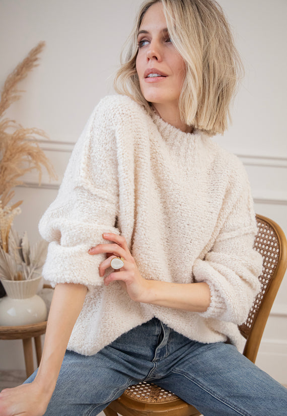 Amber Woolen Beige - Sweater