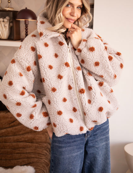 Polka Crush Teddy Beige/Camel - Jacket