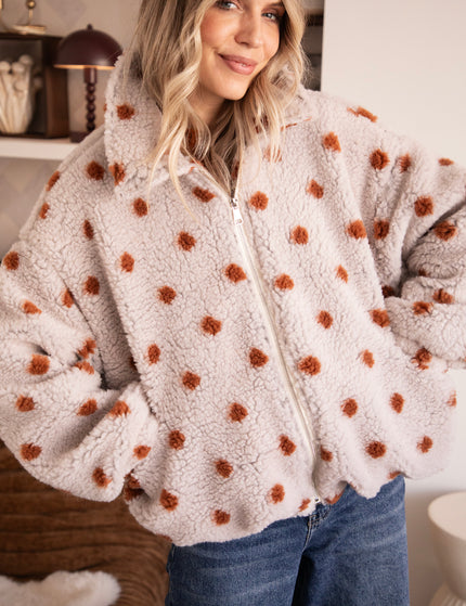 Polka Crush Teddy Beige/Camel - Jacket