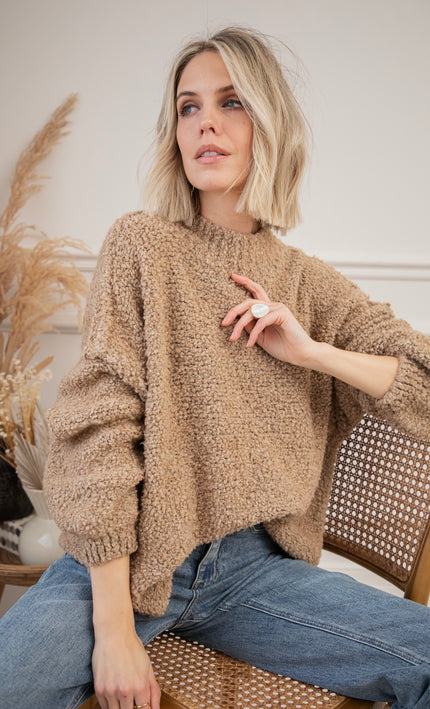 Amber Woolen Camel - Sweater