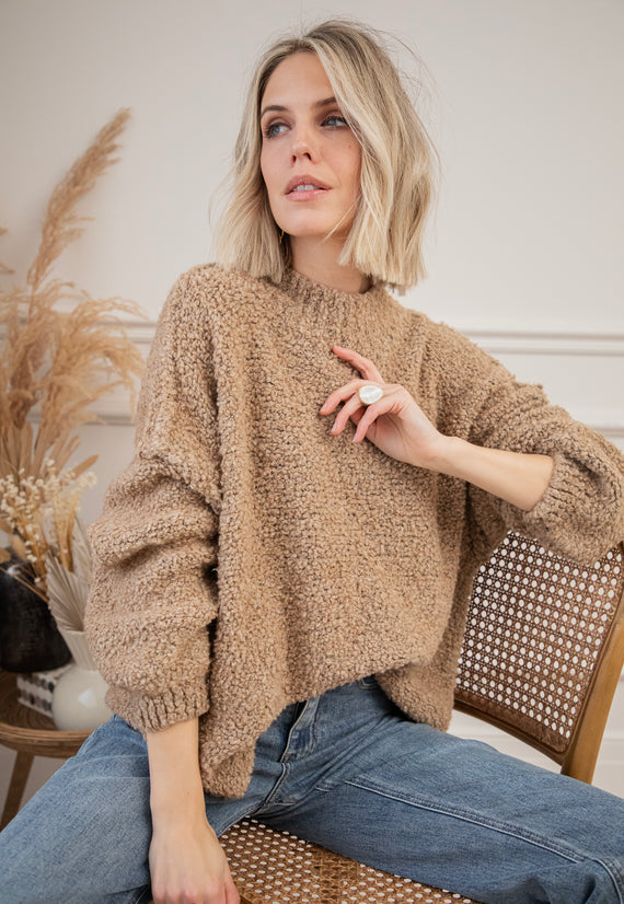 Amber Woolen Camel - Sweater