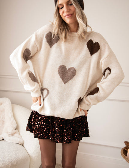 Complete My Heart Café Au Lait - Sweater