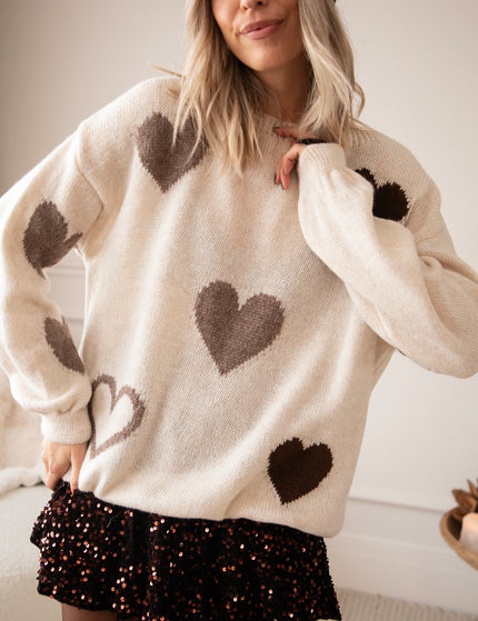 Complete My Heart Café Au Lait - Sweater