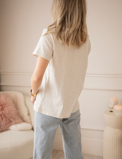 Route D'Amour Soft Grey/Fuchsia - T-Shirt