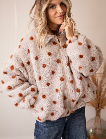 Polka Crush Teddy Beige/Camel - Jacket