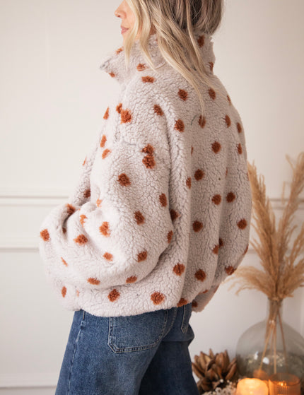 Polka Crush Teddy Beige/Camel - Jacket