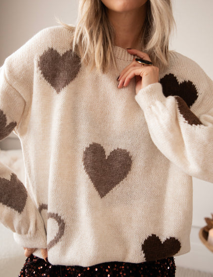 Complete My Heart Café Au Lait - Sweater