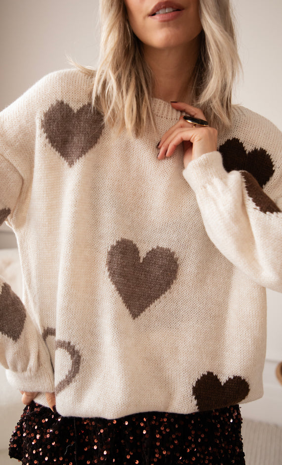 Complete My Heart Café Au Lait - Trui