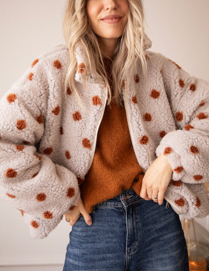 Polka Crush Teddy Beige/Camel - Jacket