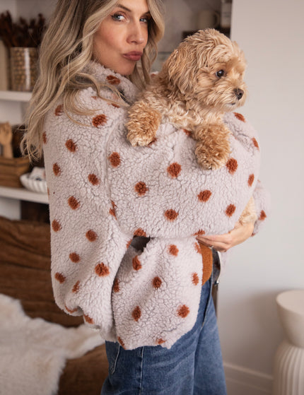 Polka Crush Teddy Beige/Camel - Jacket