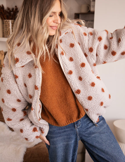 Polka Crush Teddy Beige/Camel - Jacket
