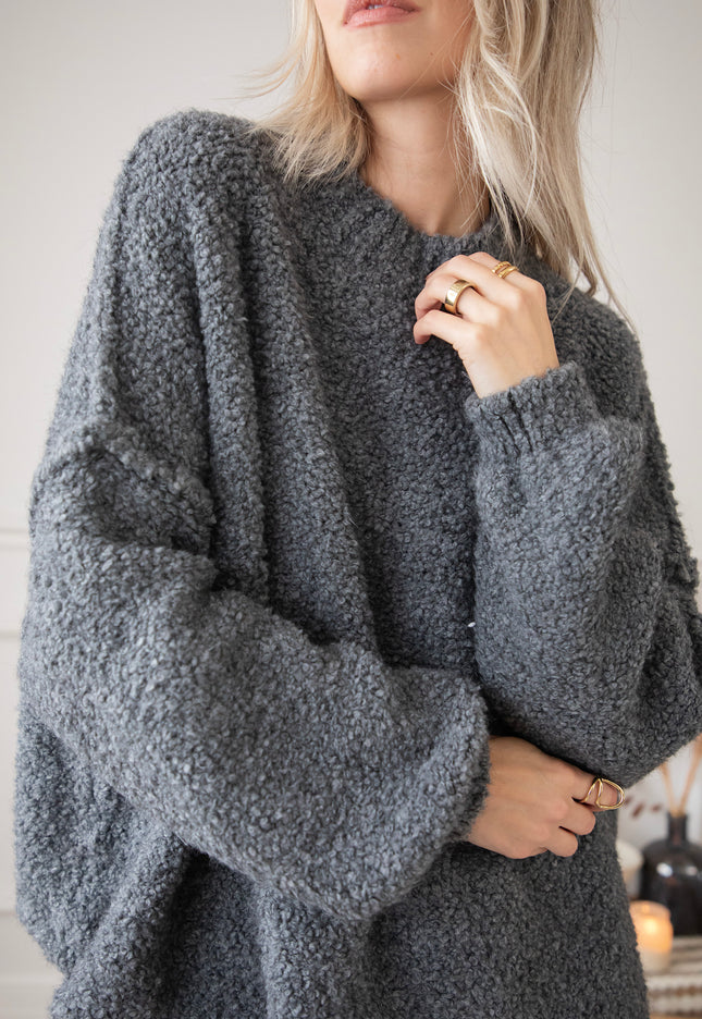 Amber Woolen Grey - Trui