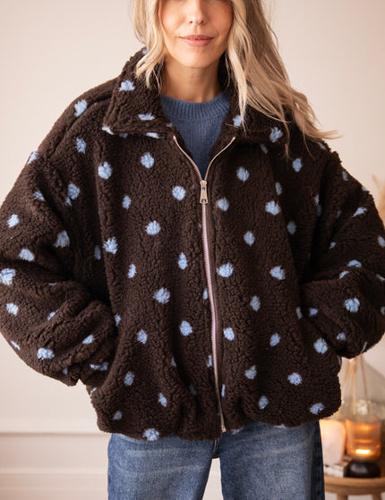 Polka Crush Teddy Brown/Blue - Jacket