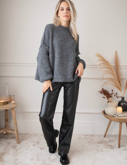 Amber Woolen Grey - Trui