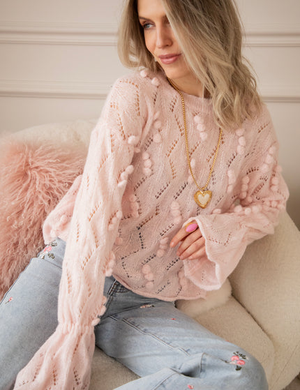 Crystal Heart Beige/Gold - Necklace