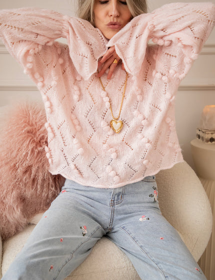 Pompon Pastels Baby Pink - Sweater