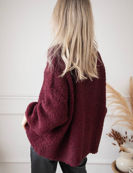 Amber Woolen Burgundy - Trui